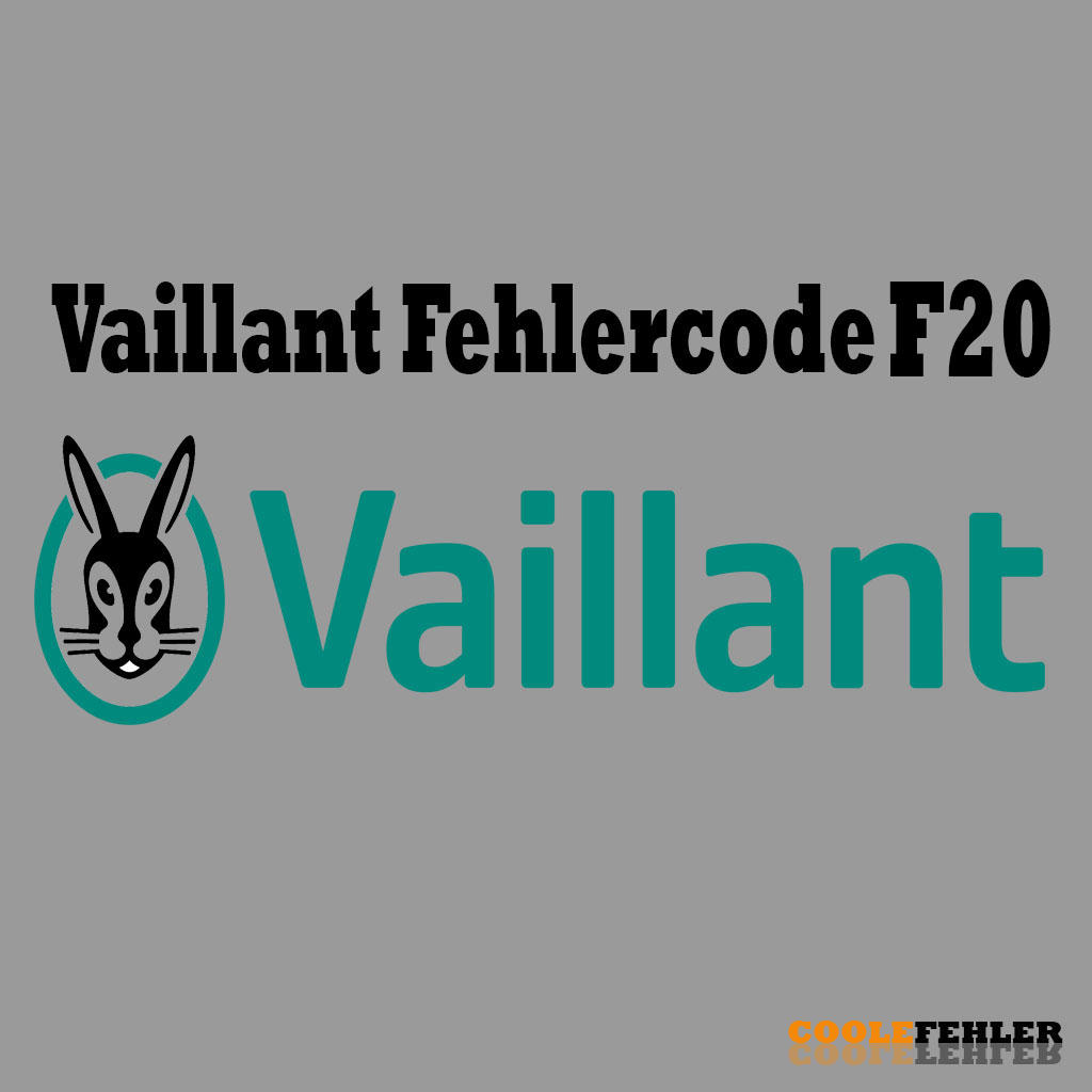 Vaillant Fehlercode F20 – Problemlösung
